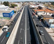 Segundo dados da CCR Rodonorte, a Avenida Souza Naves concentra um fluxo de 35 mil veículos por dia, chegando a 7 milhões de caminhões por ano. Foto: Rodrigo Félix Leal /InfraPR