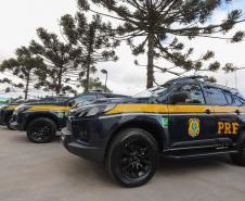 A nova frota é formada por 29 veículos Chevrolet TrailBlazer e uma unidade operacional móvel. Foto: Rodrigo Félix Leal / InfraPR