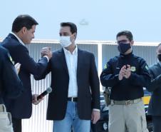 A nova frota é formada por 29 veículos Chevrolet TrailBlazer e uma unidade operacional móvel. Foto: Rodrigo Félix Leal / InfraPR