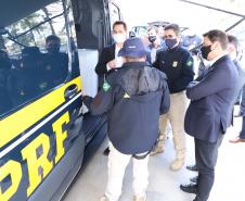 A nova frota é formada por 29 veículos Chevrolet TrailBlazer e uma unidade operacional móvel. Foto: Rodrigo Félix Leal / InfraPR