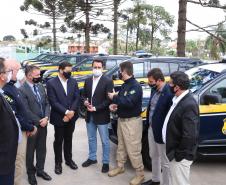 A nova frota é formada por 29 veículos Chevrolet TrailBlazer e uma unidade operacional móvel. Foto: Rodrigo Félix Leal / InfraPR
