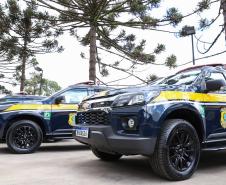 A nova frota é formada por 29 veículos Chevrolet TrailBlazer e uma unidade operacional móvel. Foto: Rodrigo Félix Leal / InfraPR