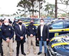 A nova frota é formada por 29 veículos Chevrolet TrailBlazer e uma unidade operacional móvel. Foto: Rodrigo Félix Leal / InfraPR