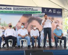 Com recursos da Secretaria de Estado da Infraestrutura e Logística, serão pavimentados uma área total de 8.658,23 metros quadrados das ruas Visconde de Guarapuava e Marechal Floriano Peixoto. Foto: Geraldo Bubniak/AEN