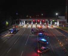 Fim das concessões rodoviárias no Paraná - praça de pedagio de Jataizinho. Foto Gilson Abreu/AEN