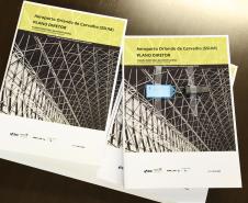 Aeroportos de Pato Branco e Umuarama recebem plano diretor para os próximos 20 anos - Umuarama - Prefeito Hermes Pimentel da Silva / Deputado Estadual Delegado Fernando Martins / Josil Voidela e Luciana Bruel equipe técnica de aeroportos da SEIL - Curitiba, 17/02/2022 Foto: Rodrigo Félix Leal/SEIL
