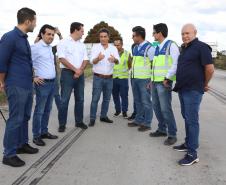 O governador Carlos Massa Ratinho Junior vistoriou nesta quinta-feira (28) uma das obras mais aguardadas da região Sudoeste: a revitalização do trecho da PRC-280 que vai de Palmas ao Trevo Novo Horizonte, em General Carneiro Foto: Ari Dias/AEN