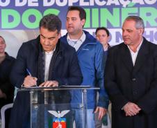 Governador libera R$ 50 milhões e autoriza nova fase da duplicação da Rodovia dos Minérios - 20/05/2022 Foto: Ari Dias/AEN