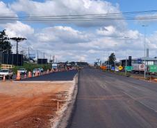 Obra do novo Trevo Cataratas de Cascavel chega a 80% de conclusão -  Foto: DER-PARANÁ