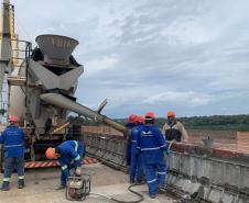 Ponte da Integração em Foz do Iguaçu tem 95,5% das obras concluídas -  Foto: DER/PARANÁ