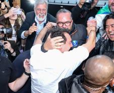 Ratinho Junior é reeleito com 69,6% dos votos e apoio de mais de 4 milhões de paranaenses Foto: Rodrigo Félix Leal / SEIL