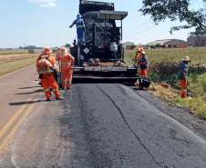 No Centro-Oeste, rodovia de Quarto Centenário recebe serviços de conservação -  Foto: DER/PARANÁ