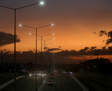 Governo conclui instalação de nova iluminação na rodovia João Leopoldo Jacomel - Foto: DER/PARANÁ