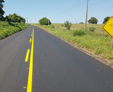 Obras de conservação de rodovias em Tapira e Nova Olímpia estão quase concluídas -  Foto: DER/PARANÁ