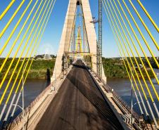 Com estrutura finalizada, Ponte da Integração Brasil-Paraguai atinge 96,6% de conclusão - Foto: Rodrigo Félix Leal / Seil