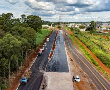 Cascavel, 29 de novembro de 2022 - Obras de duplicação da BR 277 Foto: Roberto Dziura Jr/AEN