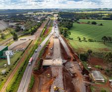 Cascavel, 29 de novembro de 2022 - Obras de duplicação da BR 277 Foto: Roberto Dziura Jr/AEN