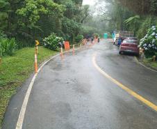 Estrada da Graciosa será parcialmente liberada nesta terça-feira, no início da tarde - Foto: DER