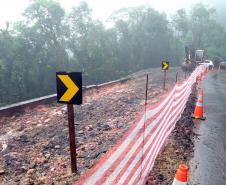 DER/PR reabre Estrada da Graciosa com operação pare-e-siga Foto: Conrado Age/AEN