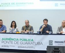 Em audiência pública, Governo debate com população obras da Ponte de Guaratuba - Foto: Rodrigo Félix Leal/SEIL