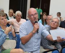 Em audiência pública, Governo debate com população obras da Ponte de Guaratuba - Foto: Rodrigo Félix Leal/SEIL