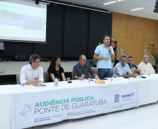 Segundo dia de audiência pública da Ponte de Guaratuba tem ampla participação popular Foto: Rodrigo Felix Leal/SEIL