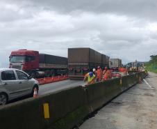 Faixa adicional da BR-277 entre o km 39 e o km 40 é liberada; trecho requer cautela - Foto: DER