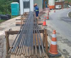 Mesmo com as chuvas, obras na Estrada da Graciosa seguem em ritmo avançado Foto: DER