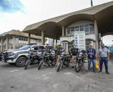 Com maior mobilidade, novas motos reforçam segurança nos portos do Paraná Foto: Claudio Neves/Portos do Paraná