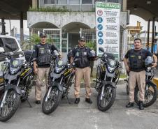 Com maior mobilidade, novas motos reforçam segurança nos portos do Paraná Foto: Claudio Neves/Portos do Paraná