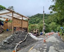 DER libera Estrada da Graciosa; chuvas e monitoramento das encostas podem levar a novos bloqueios - Foto: DER