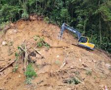 DER libera Estrada da Graciosa; chuvas e monitoramento das encostas podem levar a novos bloqueios - Foto: DER