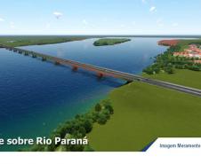 Estado lança edital para contratar estudo da nova ponte de ligação com o Mato Grosso do Sul Foto: DER/PR
