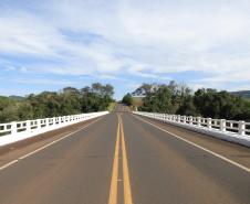 Governo vai investir R$ 9,3 milhões em reformas de pontes no Sudoeste do Paraná - Ponte Rio Chopim PR-281 no limite entre Dois Vizinhos e São Jorge d'Oeste Foto: DER