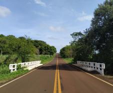 Avançam editais de reforma de 35 pontes nas regiões Norte, Norte Pioneiro e Vale do Ivaí - Ponte Rio Ribeiro PR-437 em Alvorada do Sul Foto: DER