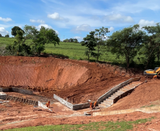 Obras de recuperação de rodovia em Tamboara, no Noroeste, entram na reta final Foto: DER