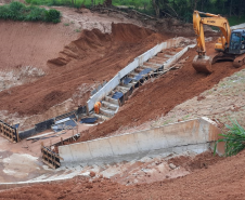 Obras de recuperação de rodovia em Tamboara, no Noroeste, entram na reta final Foto: DER