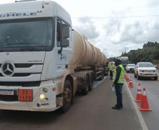 DER/PR ativa balança de fiscalização de cargas na região de Guarapuava Foto: DER