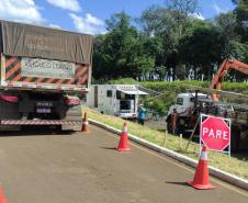 DER/PR ativa balança de fiscalização de cargas na região de Guarapuava Foto: DER