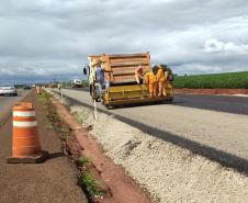 Mesmo com chuvas constantes, duplicação entre Maringá e Iguaraçu avança Foto: DER