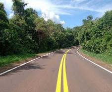 DER atende 50 mil habitantes com reforço de segurança viária da PR-281, no Sudoeste Foto: DER