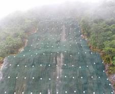 DER/PR conclui obra de contenção emergencial no km 41 da BR-277 Foto: DER