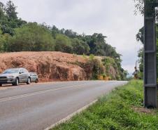 Estabilização de talude em União da Vitória Foto: DER