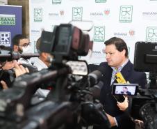 O secretário estadual de Infraestrutura e Logística do Paraná, Sandro Alex, explicou os detalhes das concessões. Foto: Rodrigo Félix Leal / SEIL