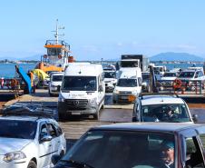 Investimento de R$ 131 milhões vai manter ferry boat durante obra da Ponte de Guaratuba Foto: Rodrigo Felix Leal / SEIL