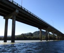 Reformas de pontes alteram tráfego de veículos em União da Vitória - Ponte Domício Scaramella