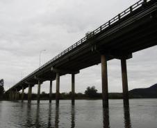 Reformas de pontes alteram tráfego de veículos em União da Vitória - Ponte Domício Scaramella