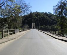 Reformas de pontes alteram tráfego de veículos em União da Vitória - Ponte Manoel Ribas - Ponte do Arcos -
