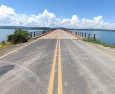 Edital de reforma de pontes em rodovias estaduais do Norte Pioneiro entra na fase final  - Ponte Rio Itararé - Represa de Chavantes PR-218 em Carlópolis