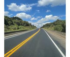 Ligação rodoviária entre Jaguariaíva e Piraí do Sul recebe melhorias no pavimento Foto: DER